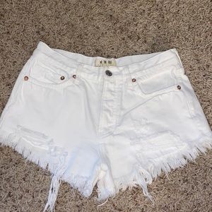 Free People denim shorts